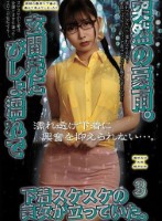 突然の豪雨。玄関先にびしょ濡れで下着スケスケの美女が立っていた。3